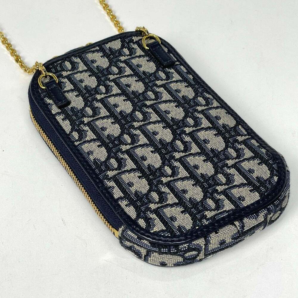 CHRISTIAN DIOR Blue Canvas Shoulder Bag - Picture 2 of 7